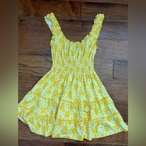 Urban Outfitters Yellow Flower Sundress